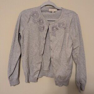 Jones New York Women's Grey Cardigan